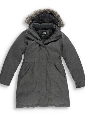 The North Face Dark Gray Faux-Fur Hooded Insulated Parka